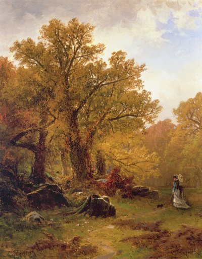 Autumn Stroll by Alfred Thompson Bricher